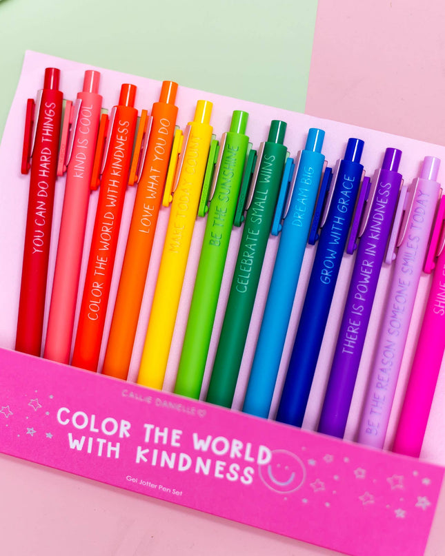 Color The World With Kindness Pen Set