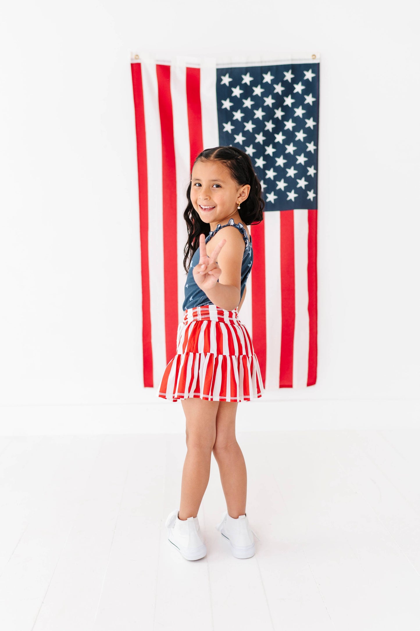 Spangled Star Ribbed Tank | JUNE 10