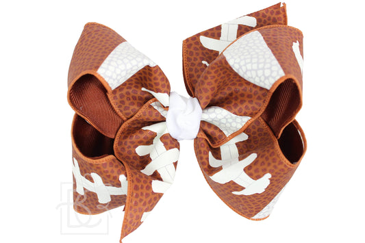 LAYERED FOOTBALL BOWS: 6.5" Jumbo