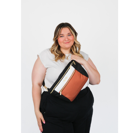 Ritzy Pack  Fanny Pack & Crossbody Diaper Bag: Black