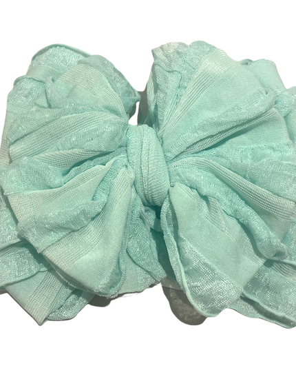 Seafoam Ruffled Headband