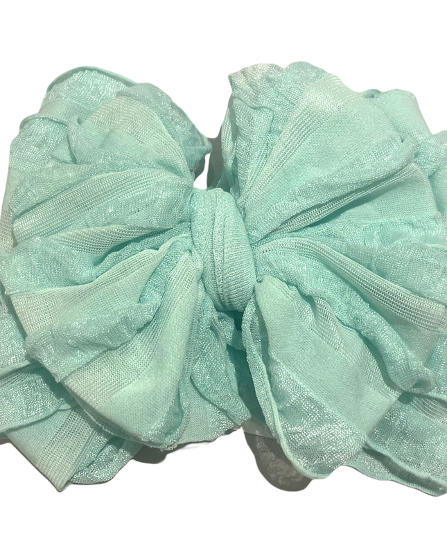 Seafoam Ruffled Headband