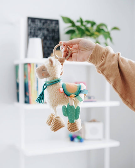 Itzy Friends Link & Love™ Activity Plush with Teether Toy: Llama
