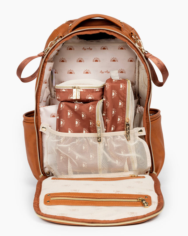 Cognac Boss Plus™ Backpack Diaper Bag
