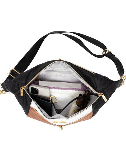 Ritzy Pack  Fanny Pack & Crossbody Diaper Bag: Black