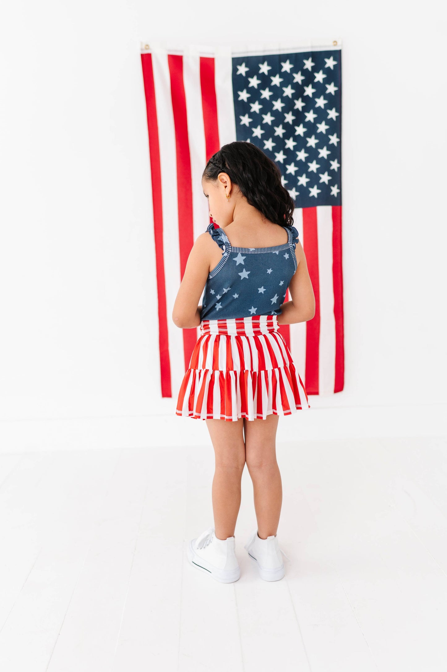 Spangled Star Ribbed Tank | JUNE 10