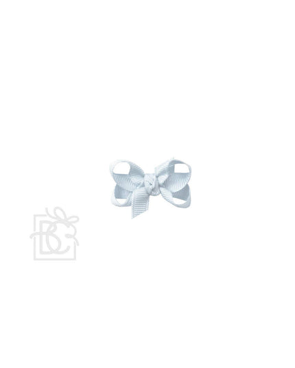 SIGNATURE GROSGRAIN BOW ON CLIP: 6.5" Jumbo - 2.25" Ribbon on Lg. Alligator Clip / CREAMSICLE