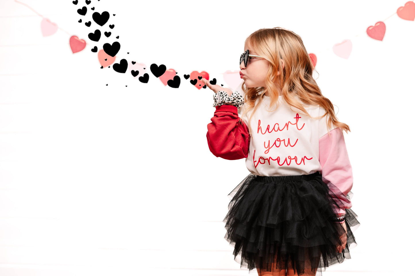 Valentines Day Color Block Sweatshirt