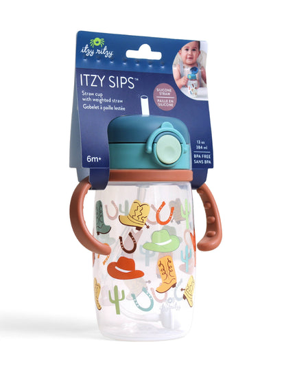 Itzy Sips™ - Straw Cup With Snap-Close Lid: Giddy Up!