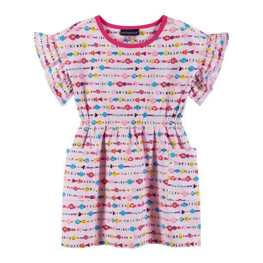 Frienship Bracelet Jersey Elastic Waist Dress