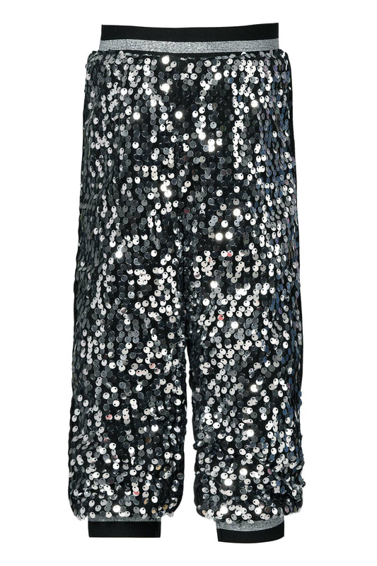 Sequin Jogger | Black Shine