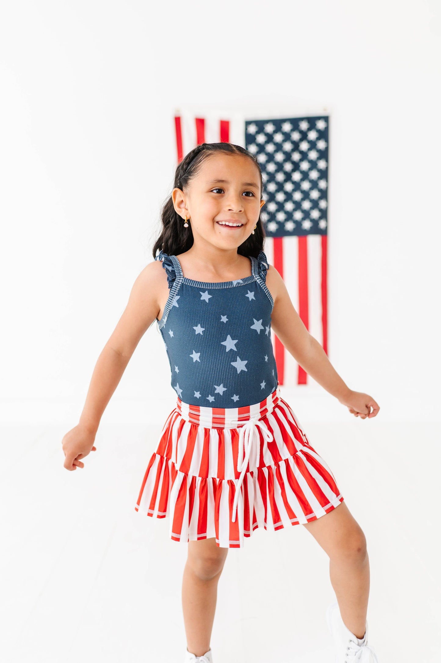 Spangled Star Ribbed Tank | JUNE 10