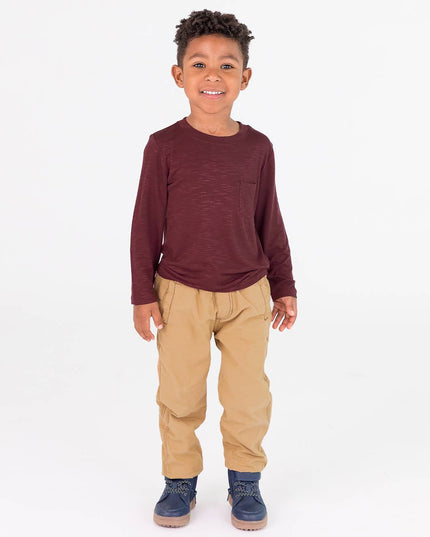 Boys Dark Khaki Jogger Pants