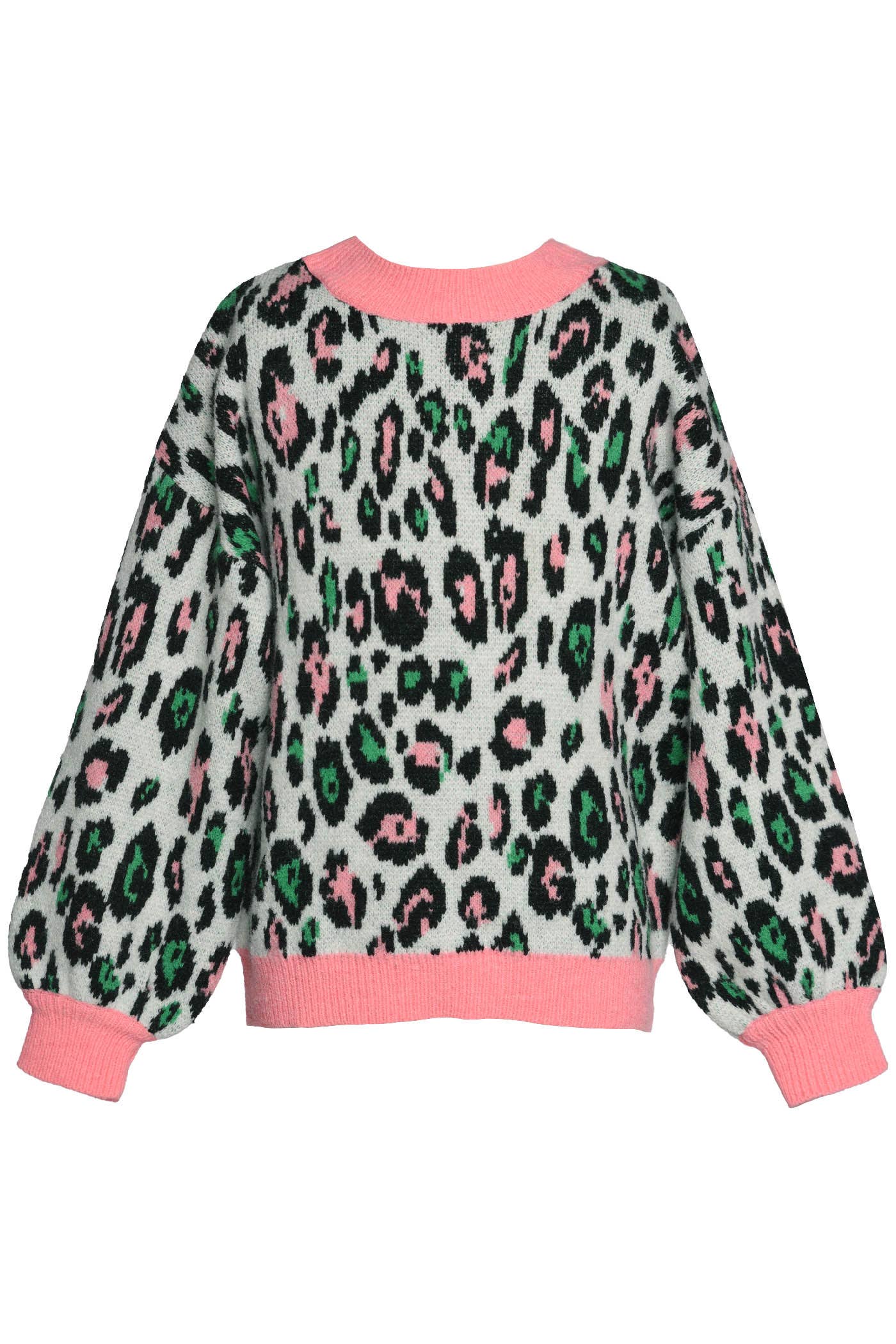 Colorful Leopard Slouchy Sweater