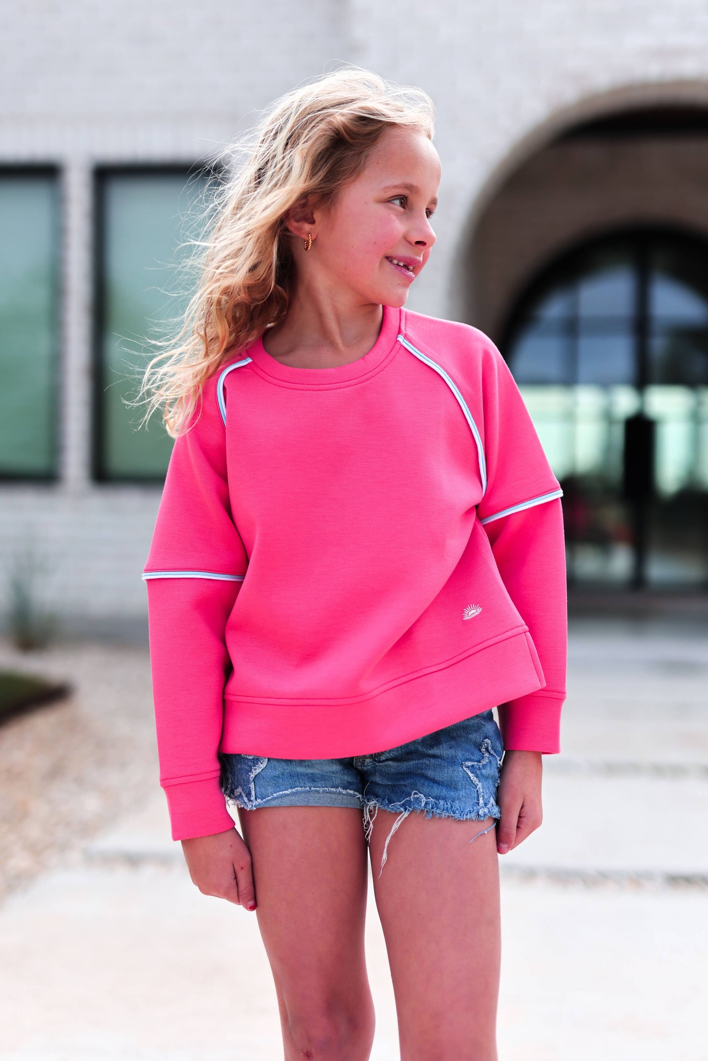 Do Your Best Pullover - Bright Coral