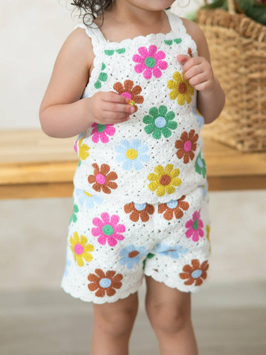 Summer Crochet Floral Set