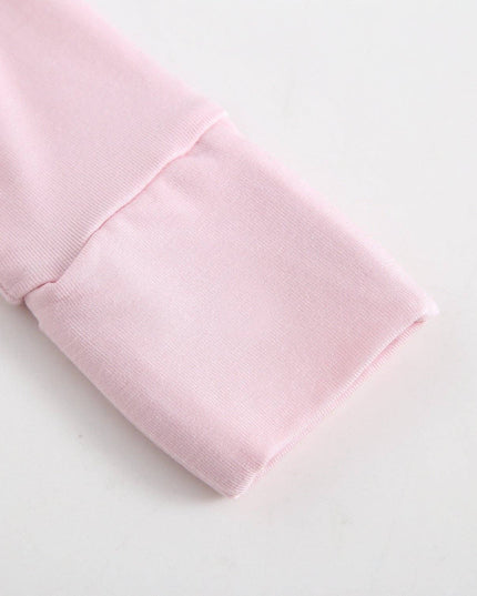Dawn Ruffled Zippered Baby Romper | Pink