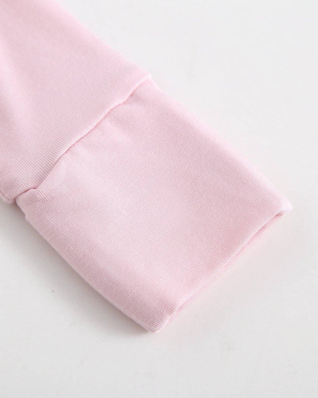 Dawn Ruffled Zippered Baby Romper | Pink