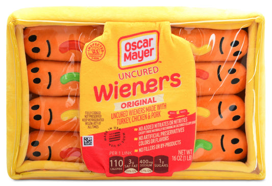 Oscar Mayer Wieners Packaging Plush