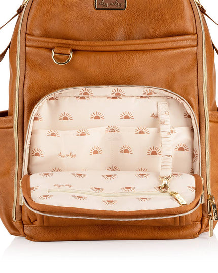 Cognac Boss Plus™ Backpack Diaper Bag