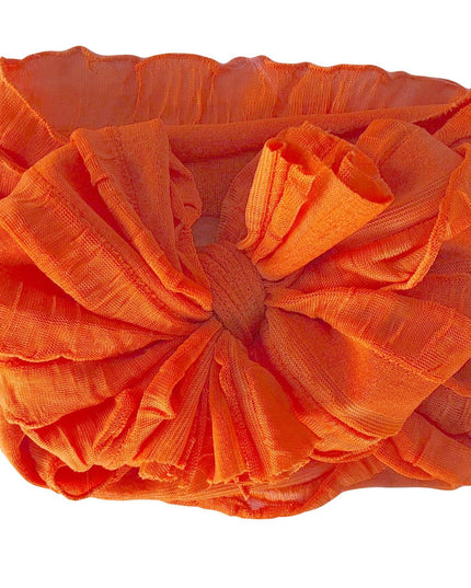 Orange Ruffled Headband