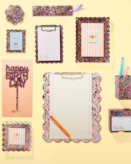 FOR FUN - Acrylic Picture Frame - Small - Happy Confetti
