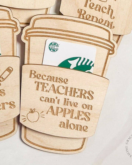 Because Teachers Can't Live On Apples Alone | $10 Gift Card Included