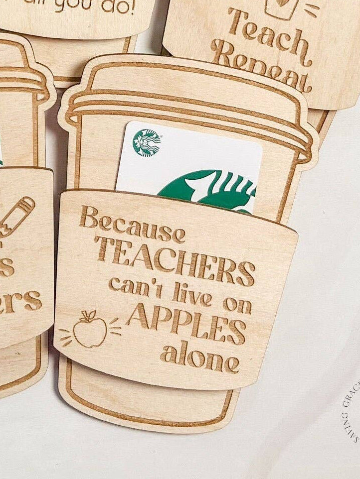 Because Teachers Can't Live On Apples Alone | $10 Gift Card Included