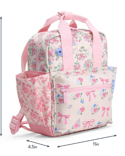 Itzy Bitzy Backpack: Ribbons + Roses