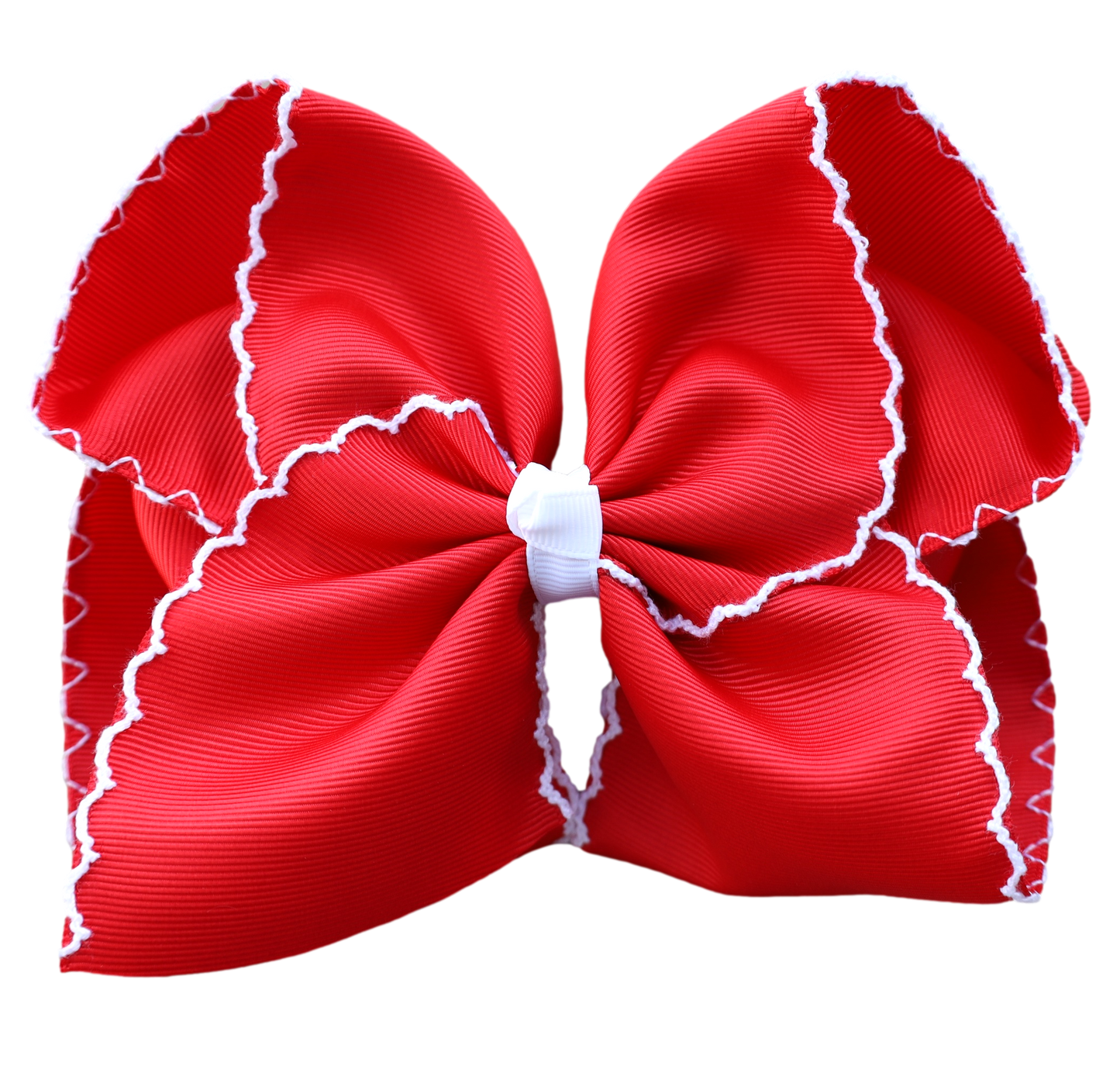 5” Red Moon Stitch Bow