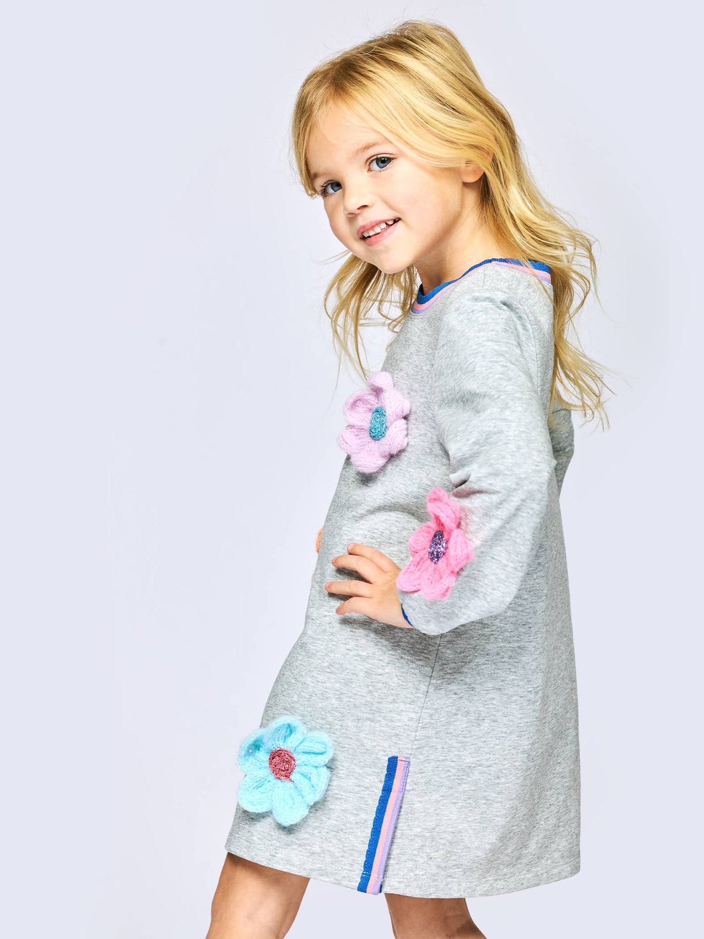 Dress with Crochet Flowers