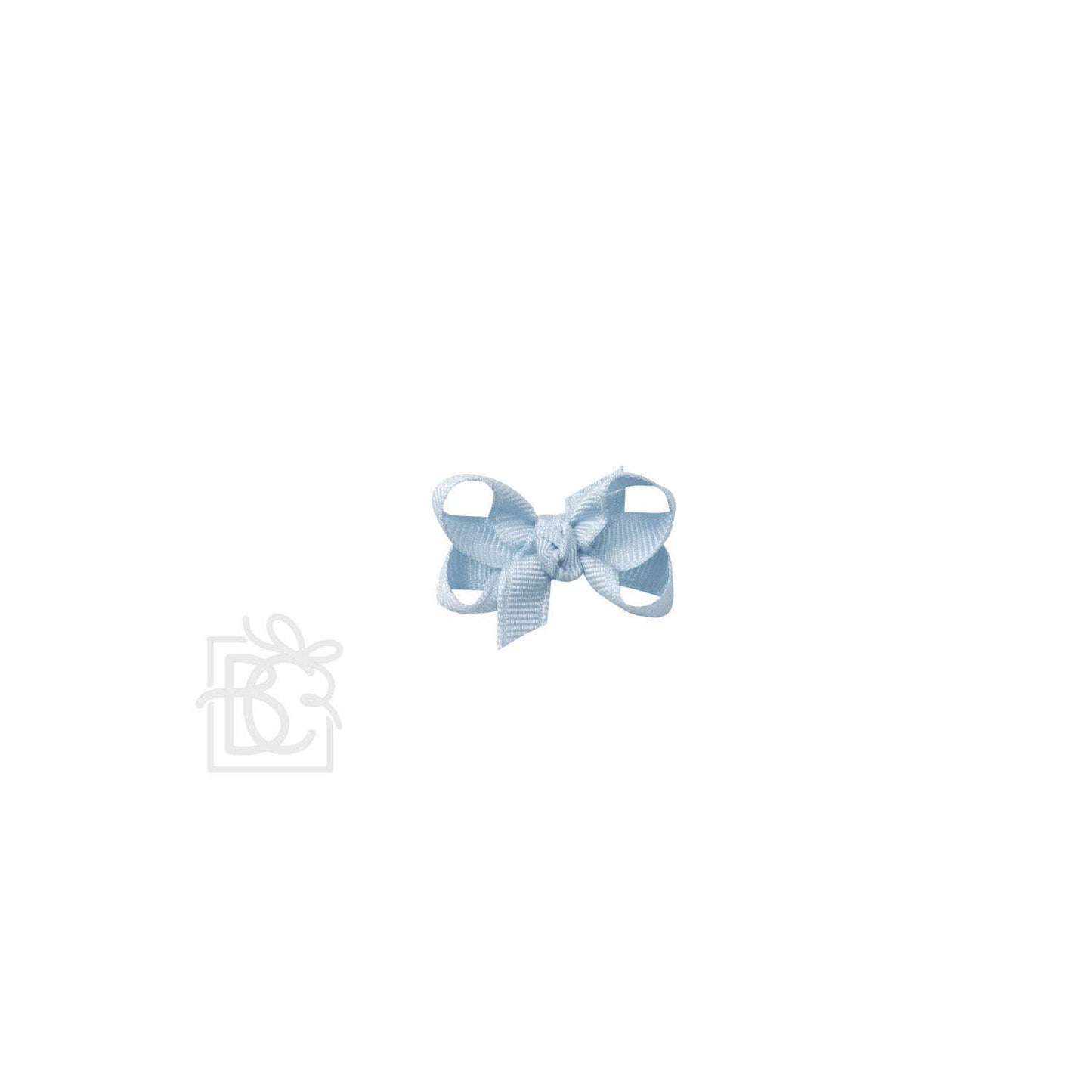 SIGNATURE GROSGRAIN BOW ON CLIP: 6.5" Jumbo - 2.25" Ribbon on Lg. Alligator Clip / ANTIQUE WHITE