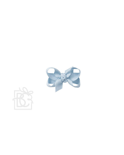 SIGNATURE GROSGRAIN BOW ON CLIP: 6.5" Jumbo - 2.25" Ribbon on Lg. Alligator Clip / LT. PINK