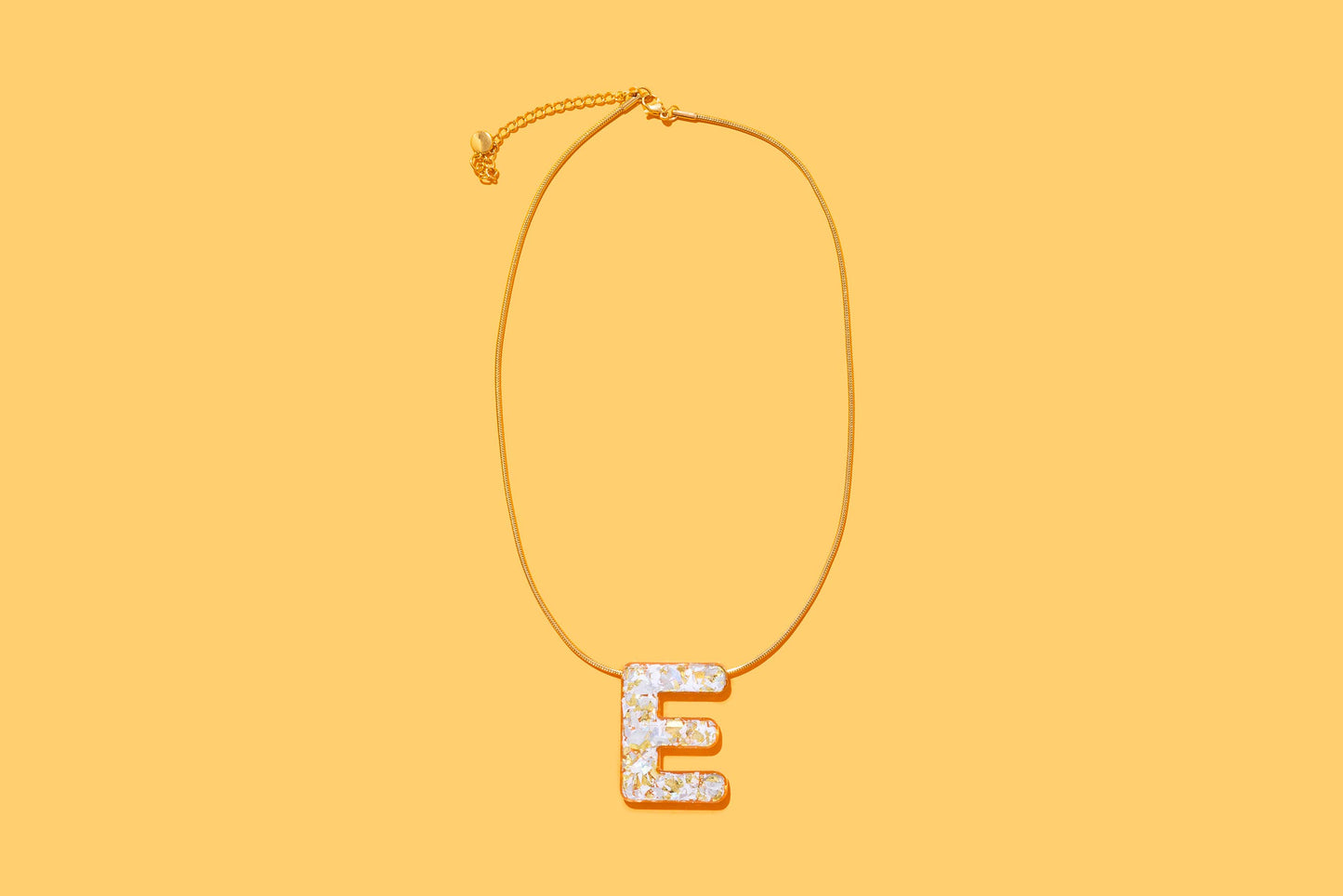 Letter Necklaces w/ Display - Pearl Confetti