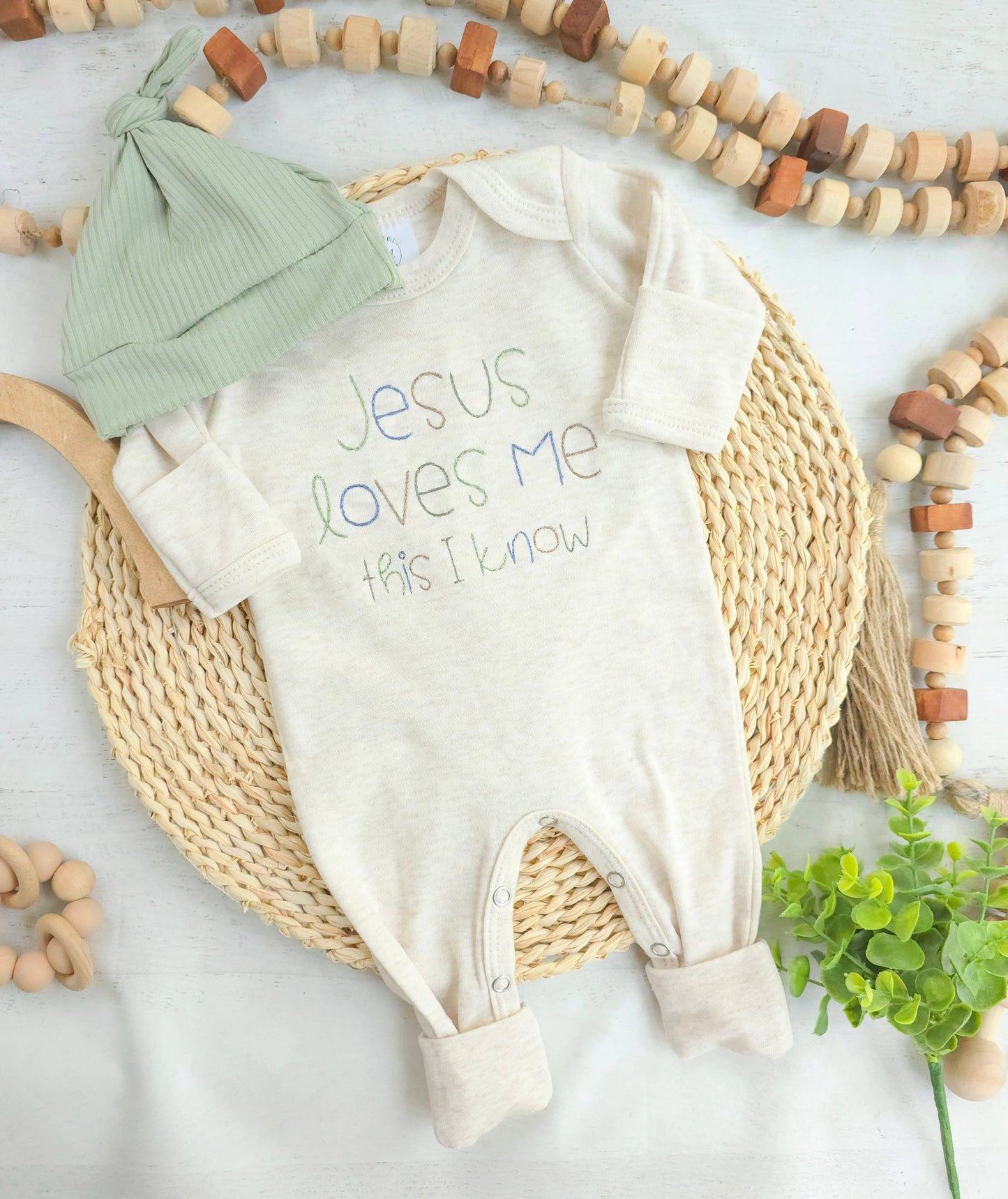 Baby Boy Romper | Jesus Loves Me