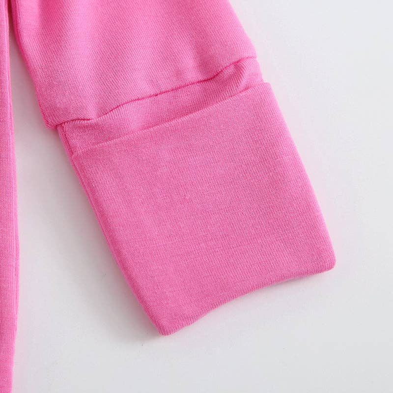 Perfectly Pink Ruffled Romper NICU Friendly