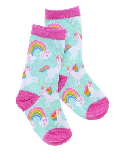 Kids Leaping Unicorn Tall Sock