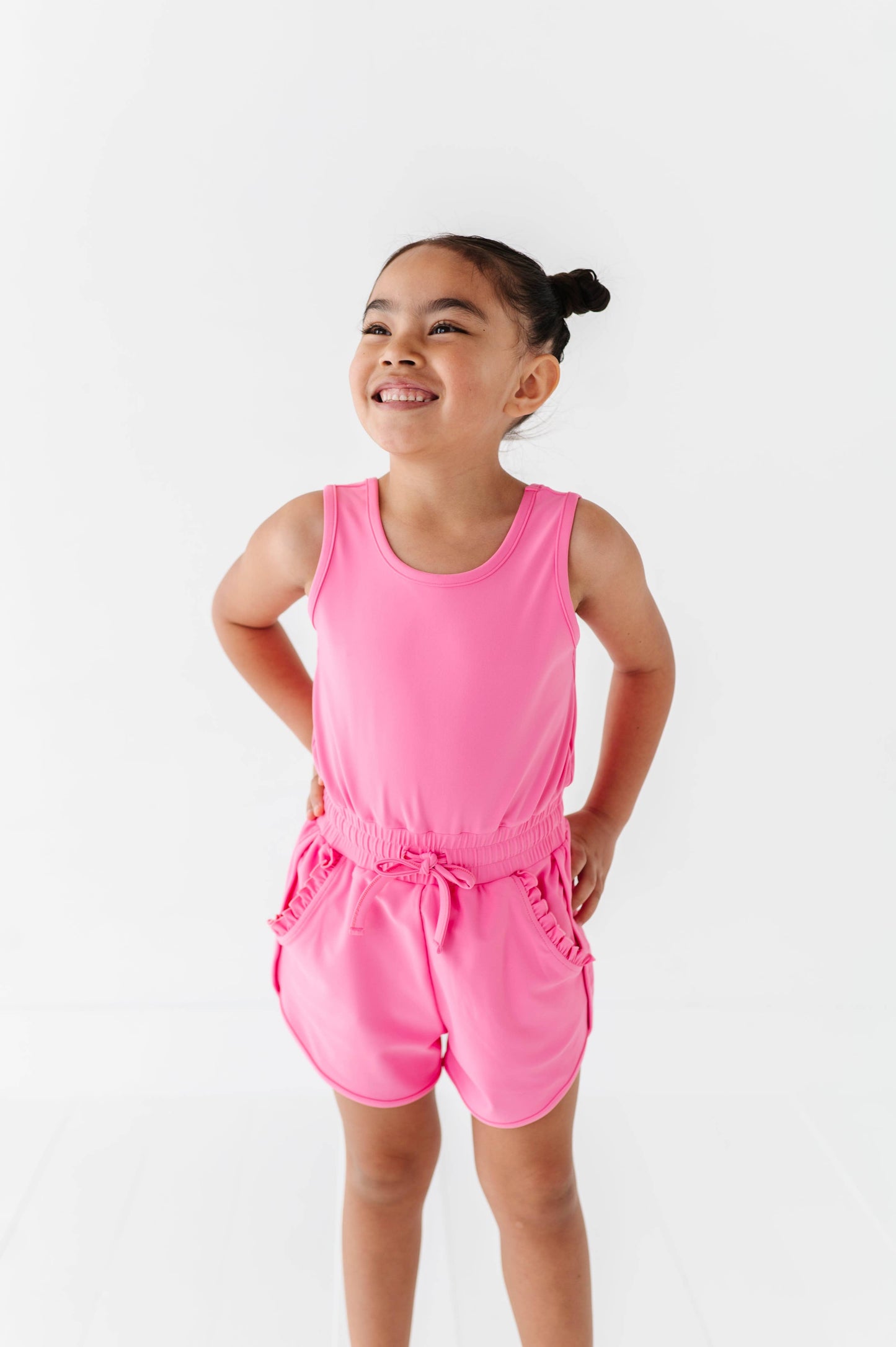 Berry Pink Ruffle Romper