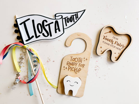 Tooth Ready For Pickup Doorhanger | Blue Acrylic