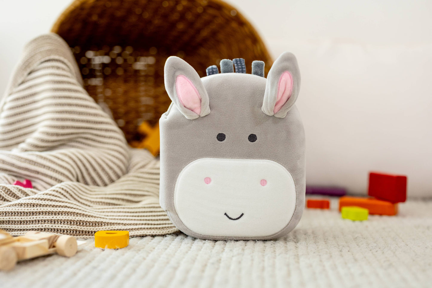 Squish and Snugg Board Book | Donkey
