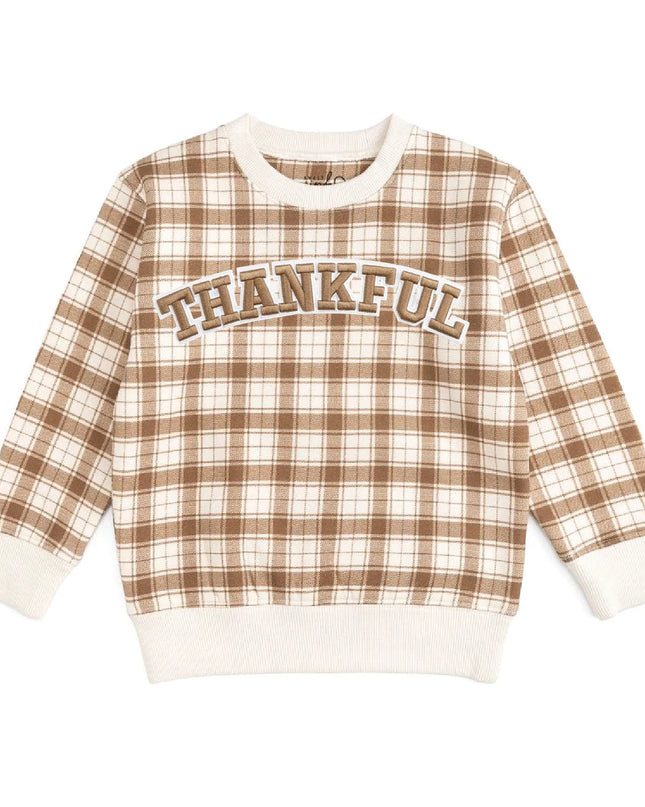 Thankful Patch Thanksgiving Sweatshirt
