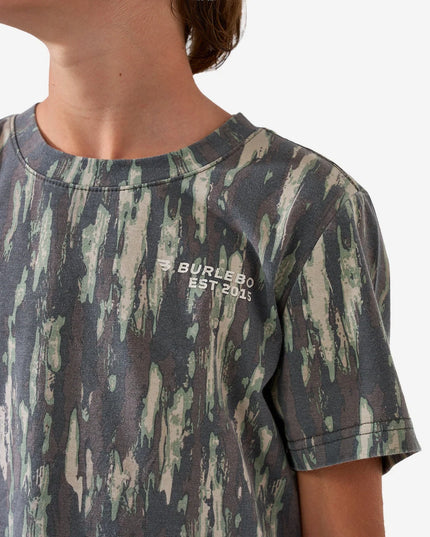 Youth Vintage Washed Graphic Tee | Proverbs 27:17 Midland Camo