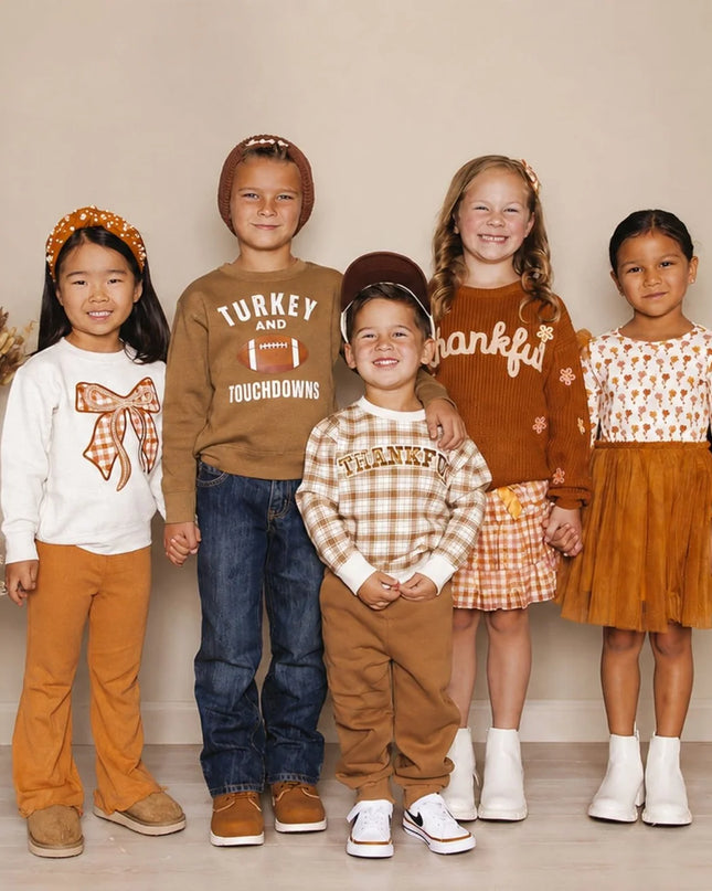 Thankful Patch Thanksgiving Sweatshirt