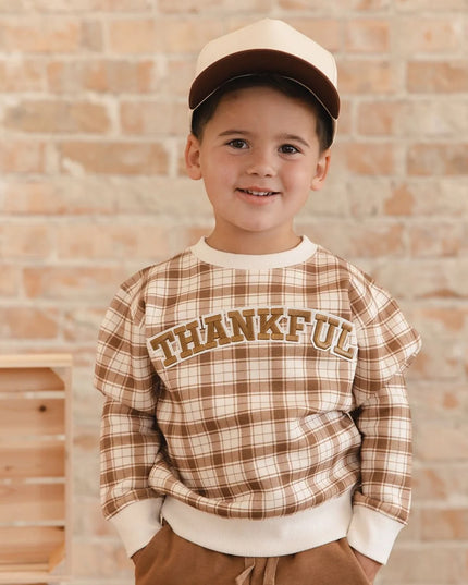 Thankful Patch Thanksgiving Sweatshirt