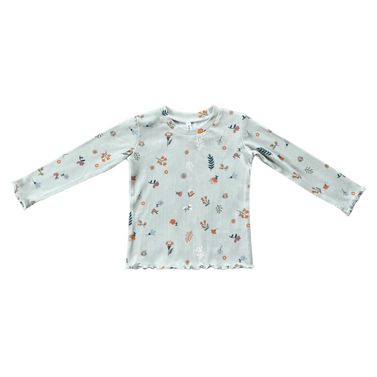 Lettuce Hem Tee- Botanical